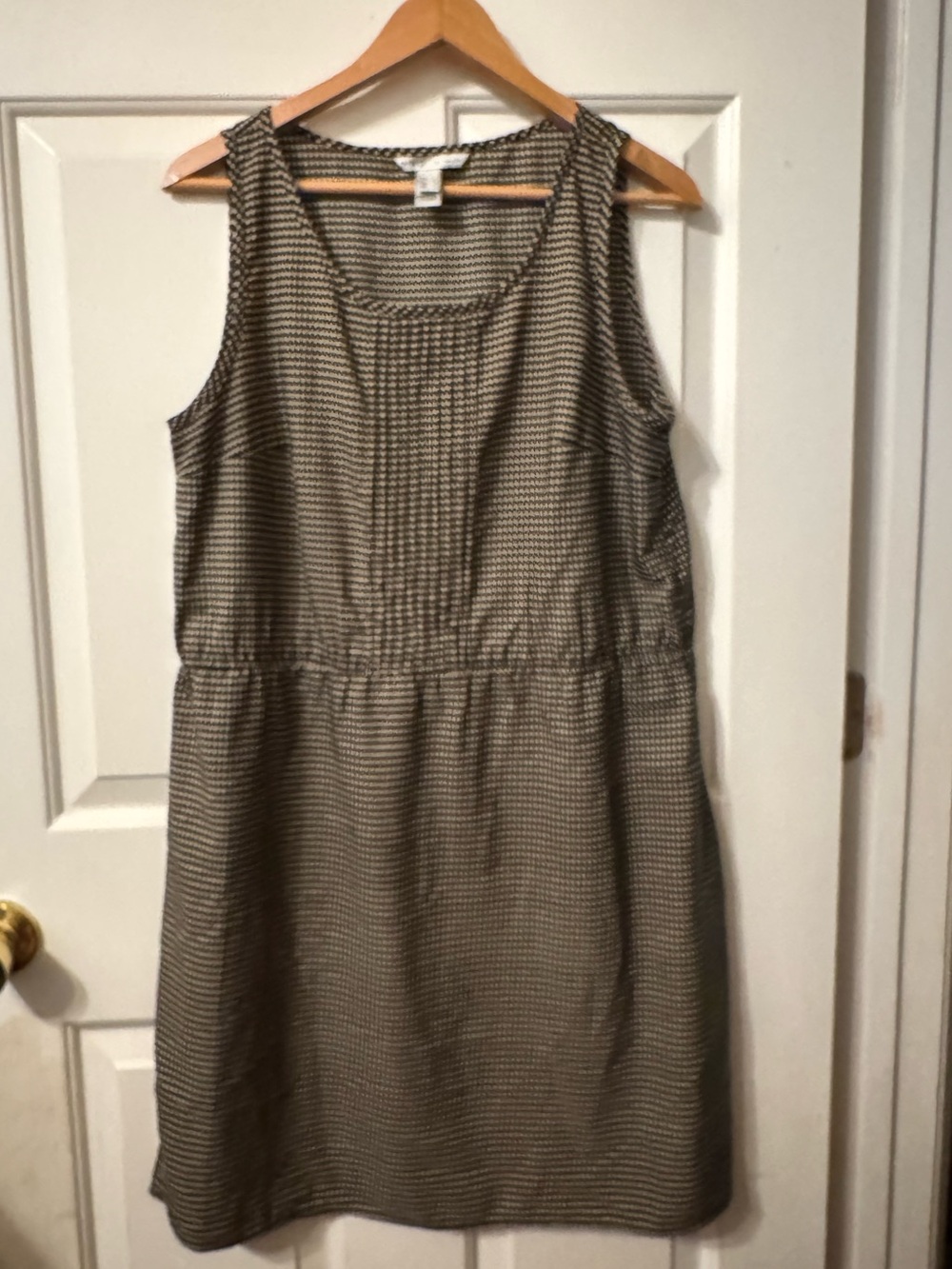 MNG by Mango Black & Tan Polka Dot Dress